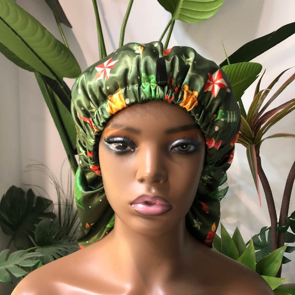 Custom Christmas Extra Long Hair/Loc Bonnets (Unisex)